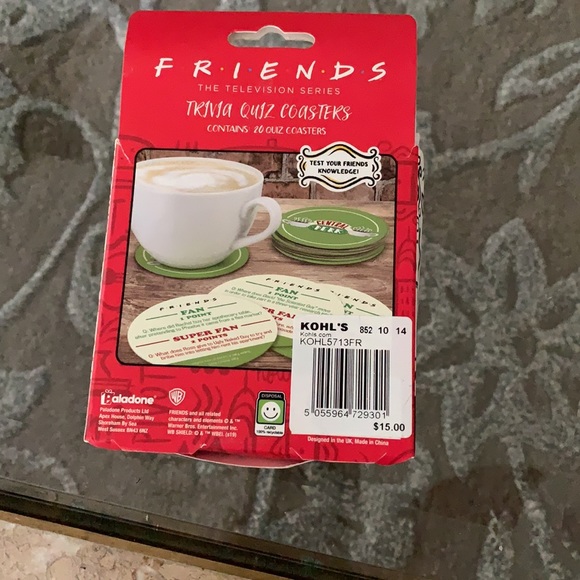 New Friends sitcom trivia coaster - Picture 3 of 5